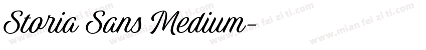 Storia Sans Medium字体转换